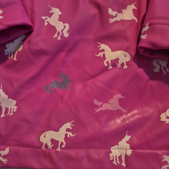 Hatley girls pink unicorn raincoat 18-24 months unicorns change color when wet - Picture 5 of 8